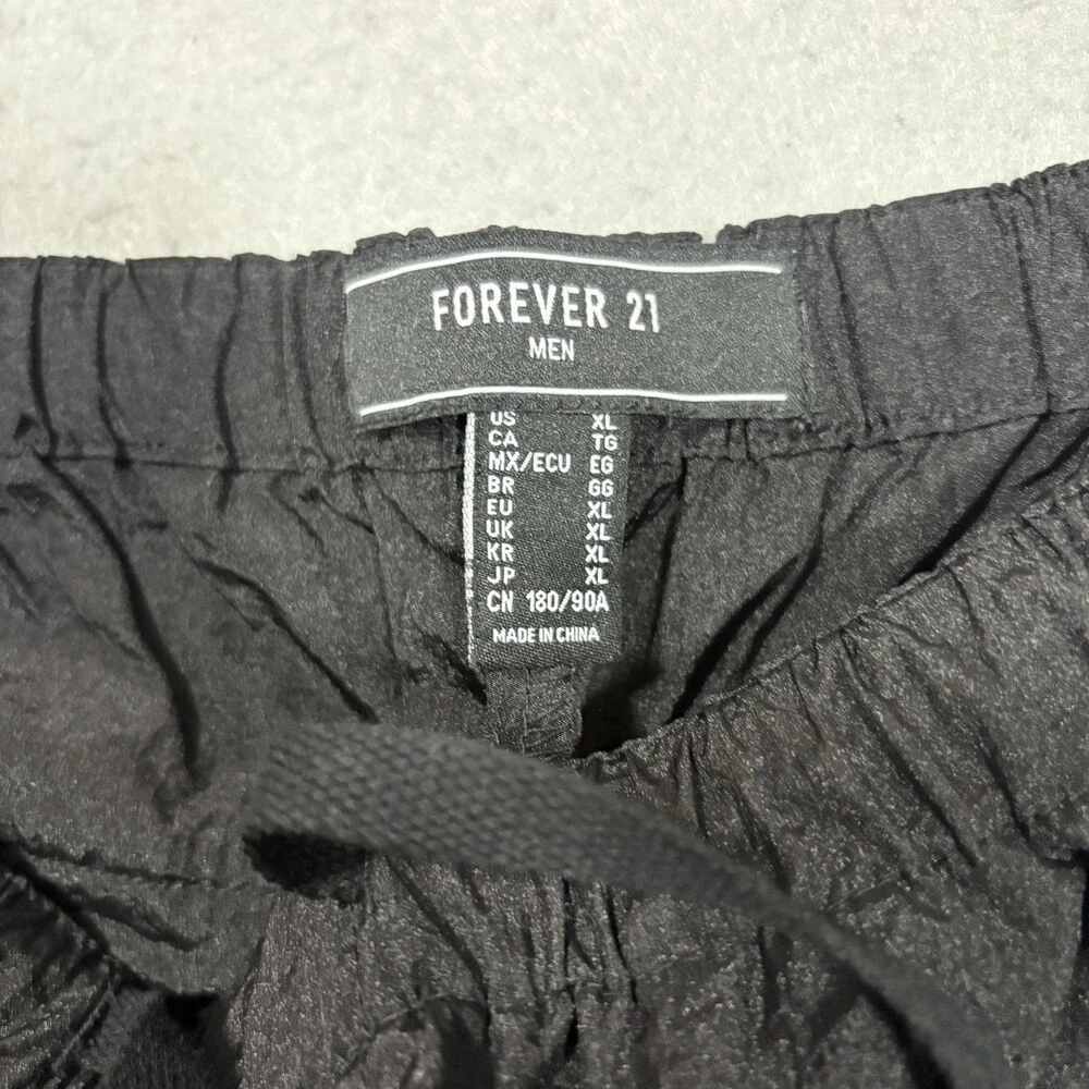 Forever 21 NWT Track Pants Black and Blue Men's Size XL